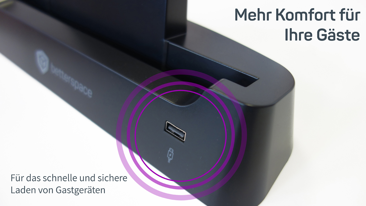 Docking station for the digital guest directory