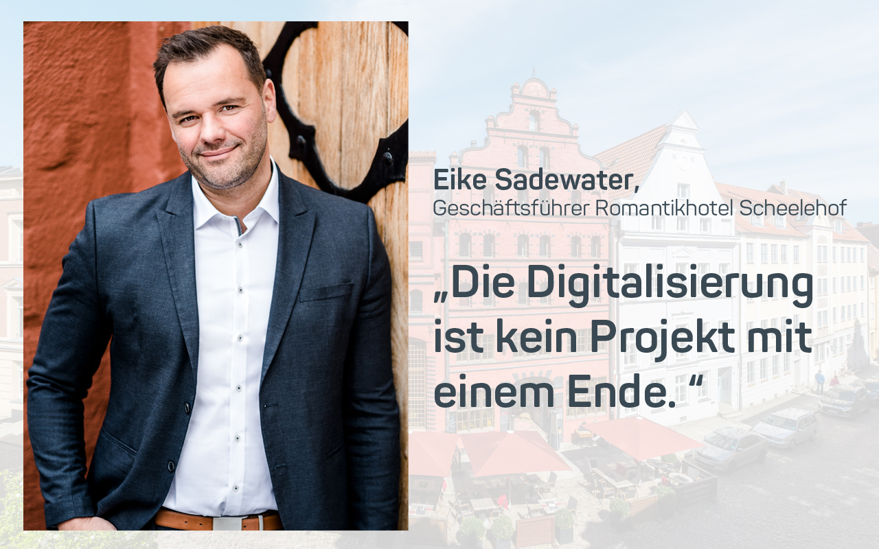 Managing Director of Romantik Hotel Scheelehof Eike Sadewater 